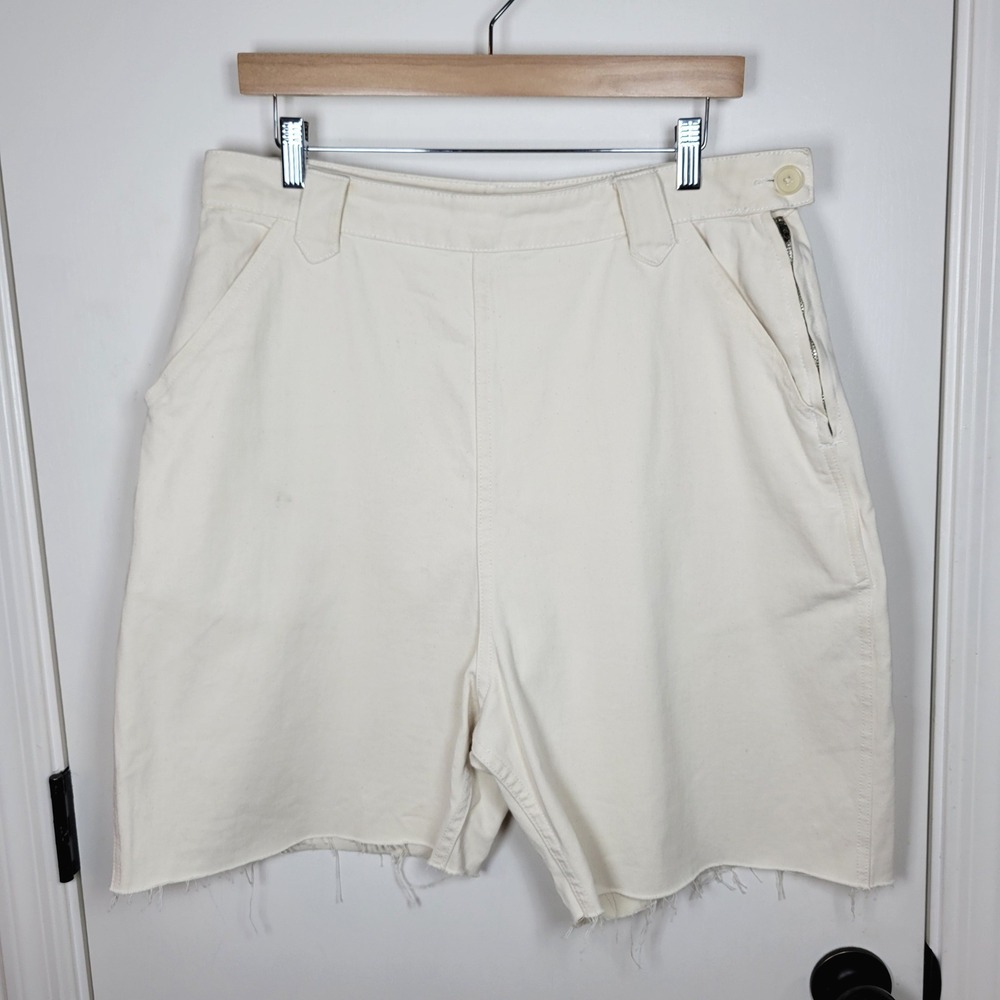 Rudy Jude White Campfire Shorts Size 5 100% Organic Cotton